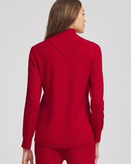 Chico's Zenergy® Luxe Envelope Neck Sweater CARMINE RED