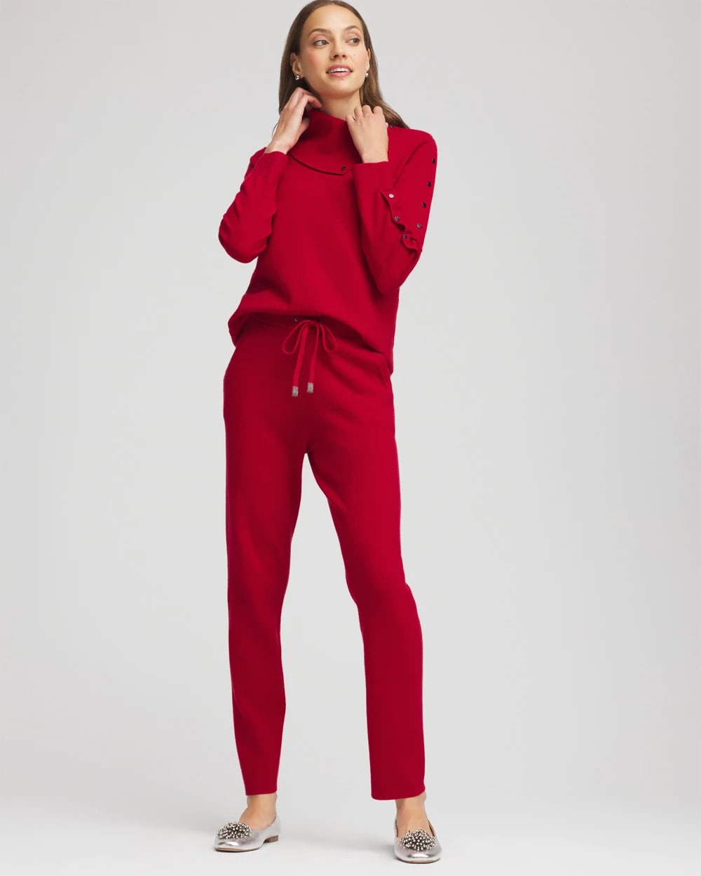 Chico's Zenergy® Luxe Tapered Ankle Pants CARMINE RED