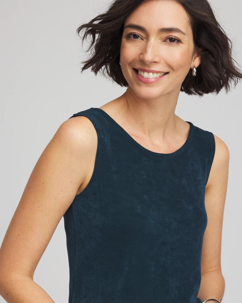 Chico's Travelers™ Convertible Tank TEAL SHADOW