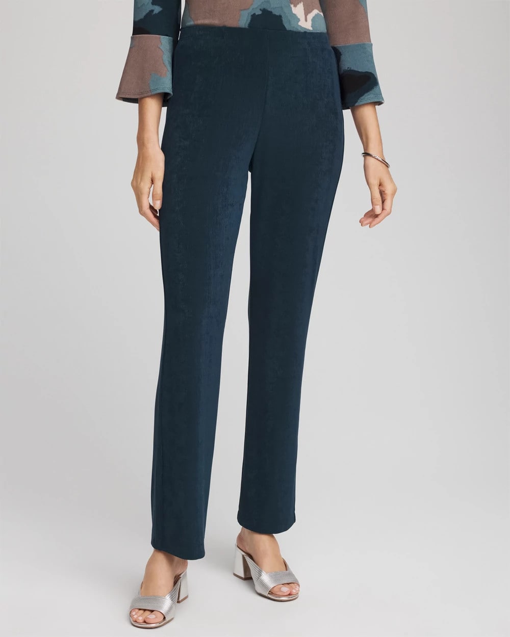 Chico's Travelers™ No Tummy Pants TEAL SHADOW