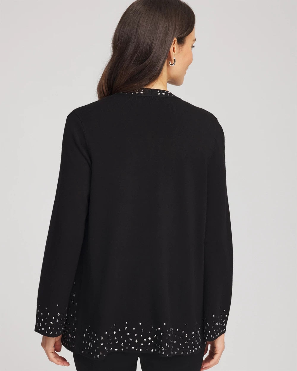 Chico's Travelers™ Embellished Cardigan TRAVELERS BLACK