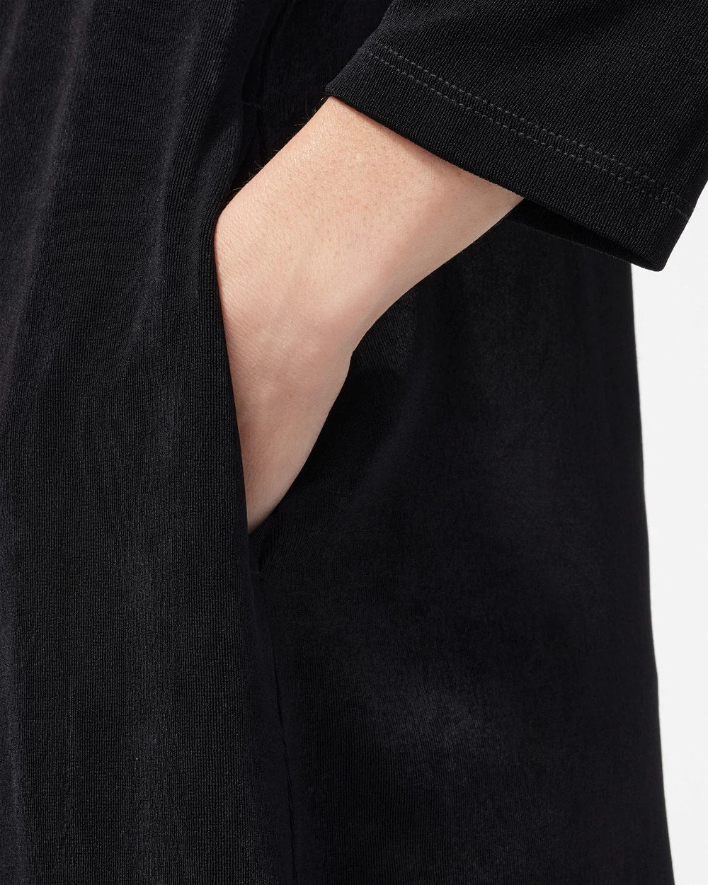 Chico's Travelers™ Classic Long Knit Jacket TRAVELERS BLACK