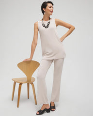 Chico's Travelers™ Classic Side-Slit Tank SMOKEY TAUPE