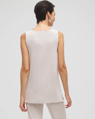 Chico's Travelers™ Classic Side-Slit Tank SMOKEY TAUPE