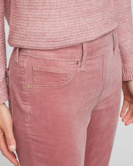 Chico's Velveteen Pull-On Flared Jeans DUSTY ROSE