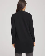 Chico's Cashmere Duster Cardigan BLACK