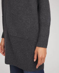 Chico's Cashmere Duster Cardigan DARK GREY