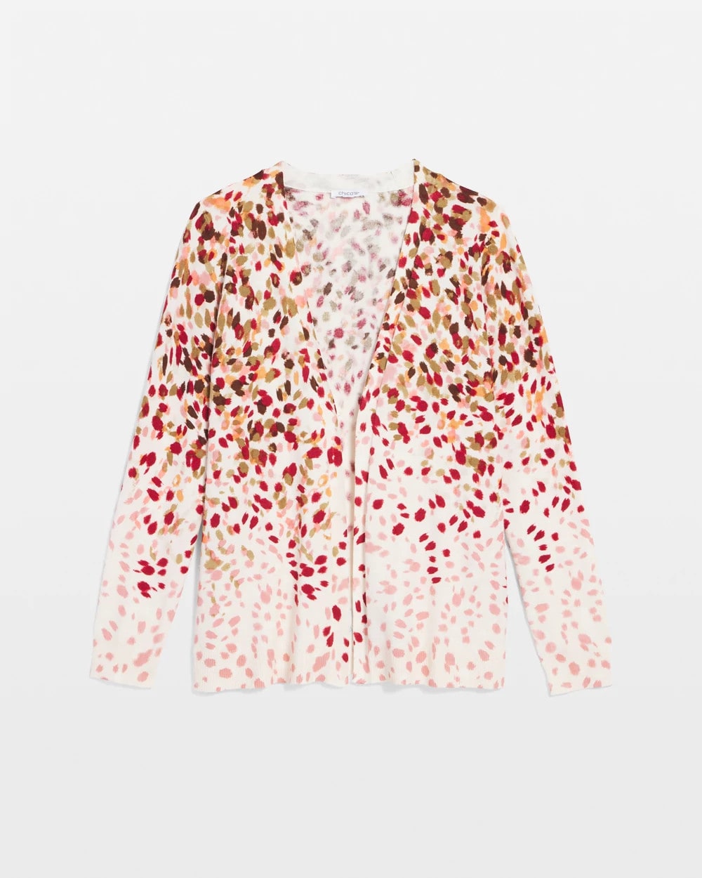 Chico's Ombré Printed V-Neck Cardigan MULTI