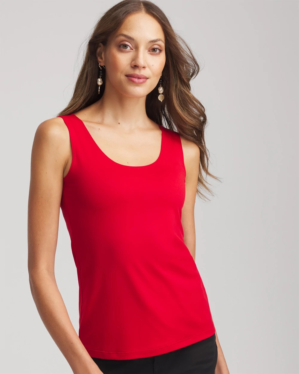 Chico's Microfiber Tank CARMINE RED