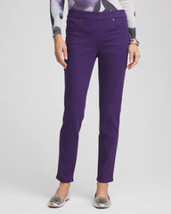 Chico's Modern Pull-On Ankle Jeggings PURPLE ELIXIR