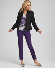 Chico's Modern Pull-On Ankle Jeggings PURPLE ELIXIR