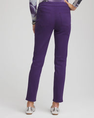 Chico's Modern Pull-On Ankle Jeggings PURPLE ELIXIR