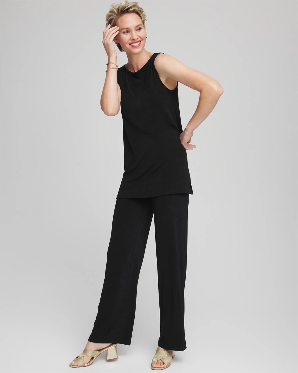 Chico's Petite Travelers™ So Slimming Pants TRAVELERS BLACK