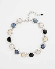 Chico's Short Polka Dot Collar NEUTRAL