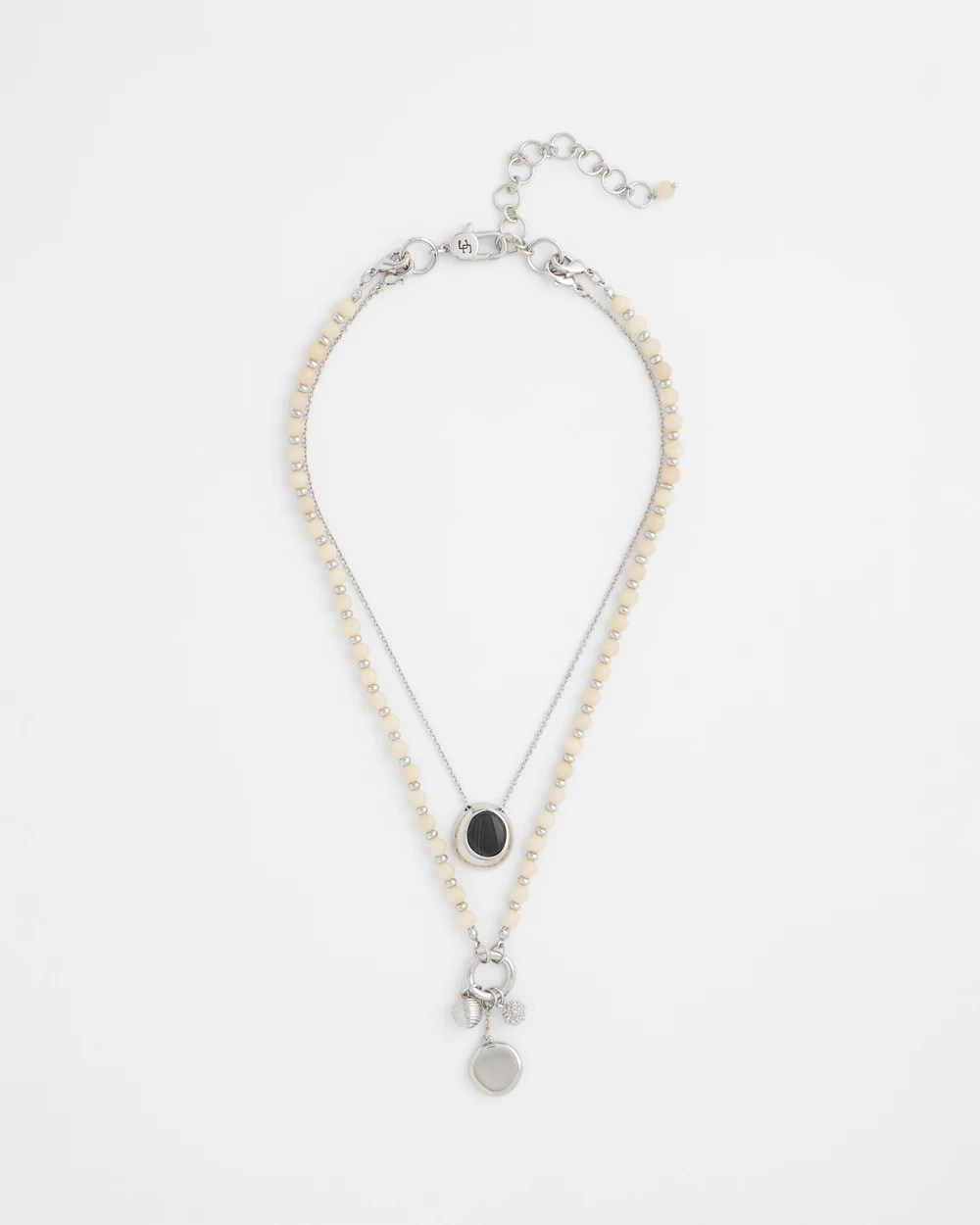 Chico's Short Double Strand Pendant NEUTRAL