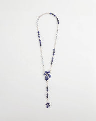 Chico's Blue Flower Long Y-Necklace BLUE