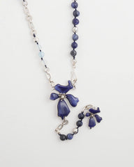 Chico's Blue Flower Long Y-Necklace BLUE