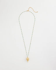 Chico's Lantern Pendant Necklace TURQUOISE