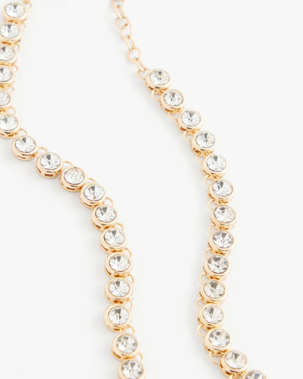 Chico's Goldtone Tennis Necklace GOLD