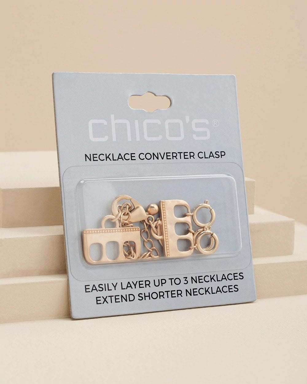 Chico's Goldtone Necklace Converter GOLD