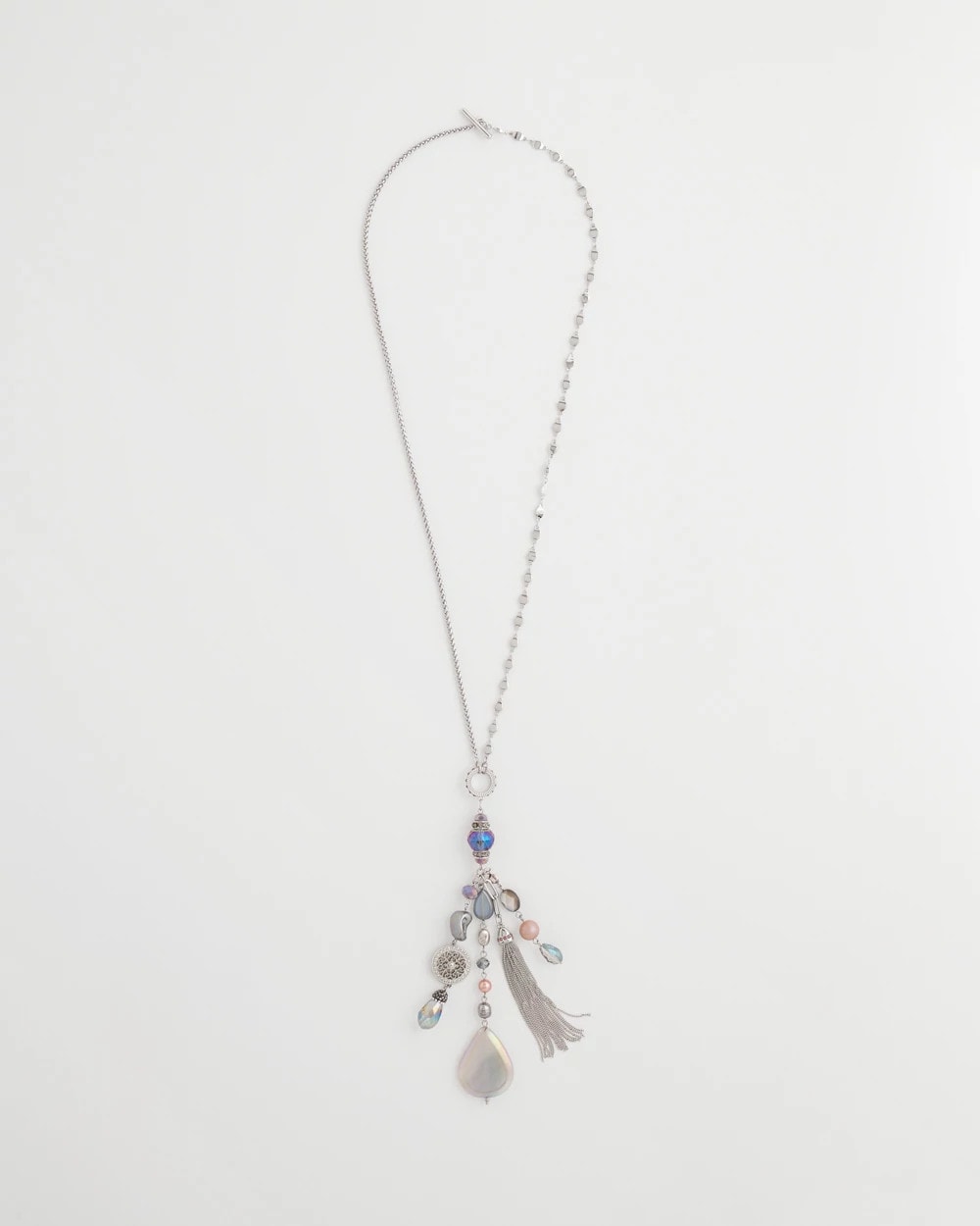 Chico's Stone & Shell ​​Twice As Nice Pendant MULTI