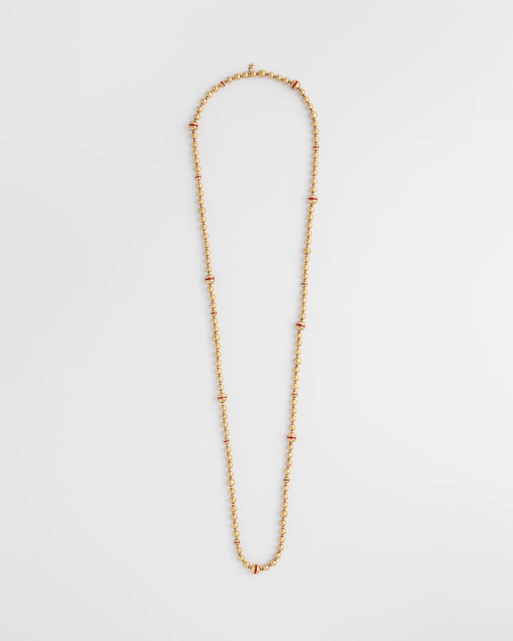 Chico's Art Deco Beaded Necklace GOLD