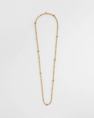 Chico's Art Deco Beaded Necklace GOLD