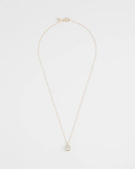 Chico's Bezel Set Pendant Goldtone Necklace GOLD