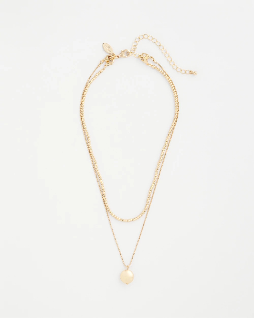 Chico's Goldtone Convertible Pendant Necklace GOLD