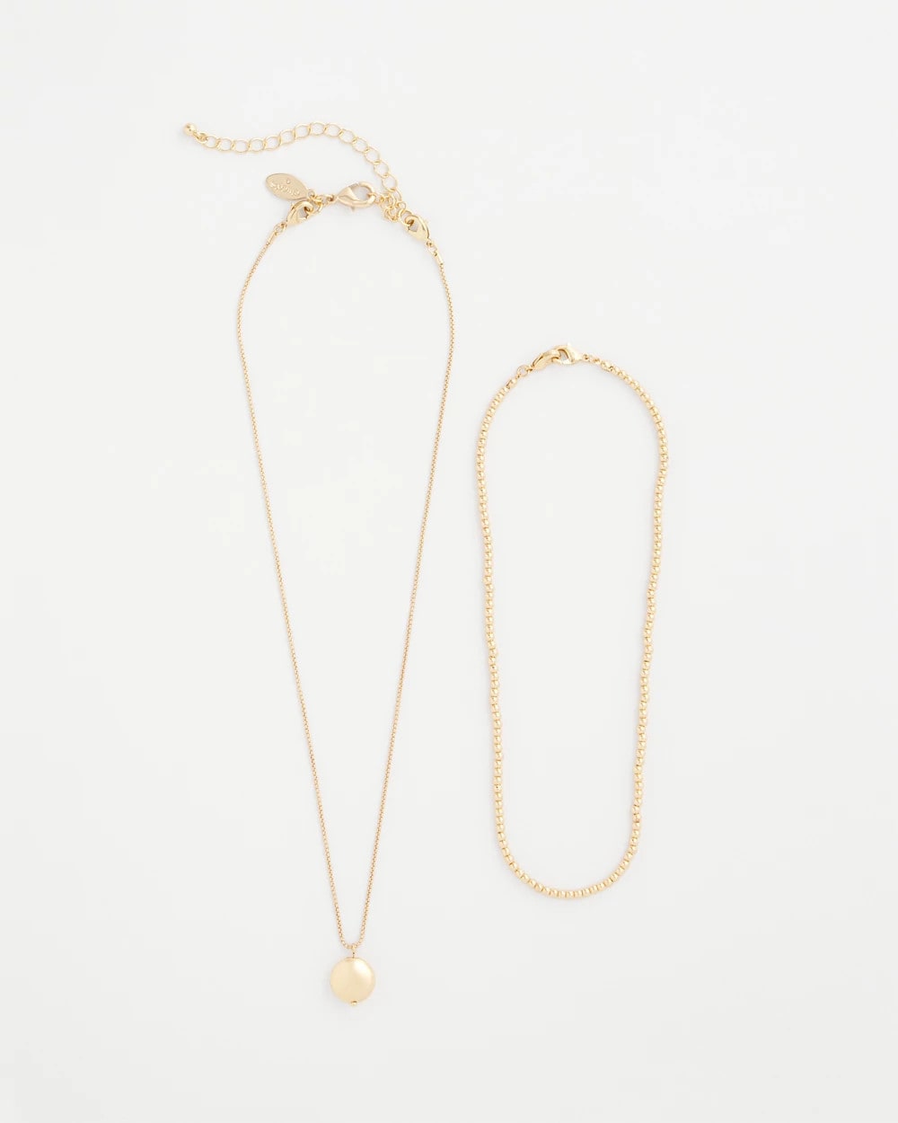 Chico's Goldtone Convertible Pendant Necklace GOLD