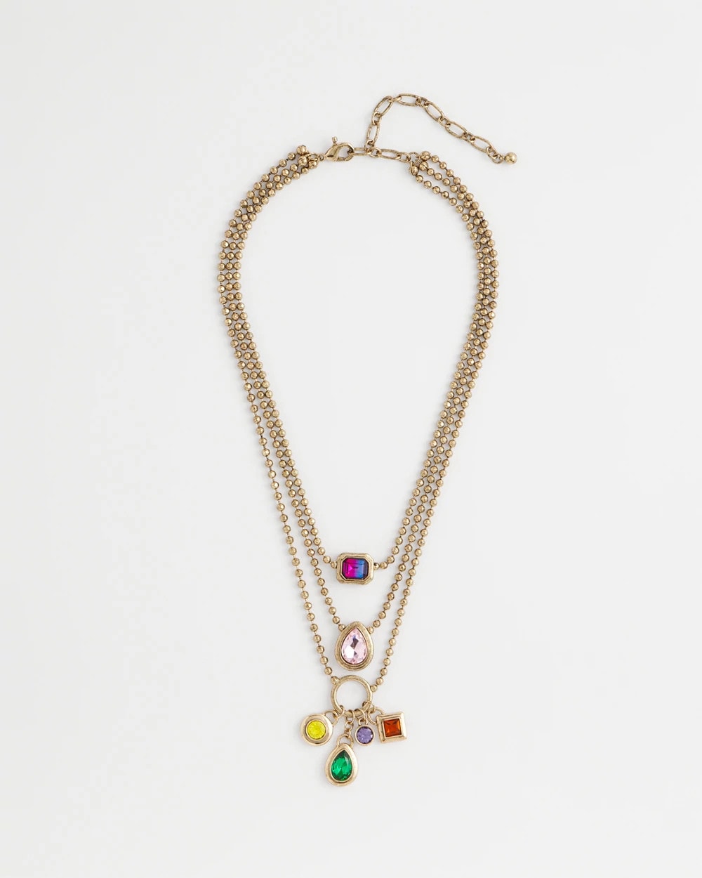 Chico's Multi-Strand Gem Necklace MULTI