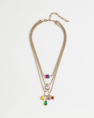 Chico's Multi-Strand Gem Necklace MULTI