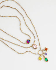 Chico's Multi-Strand Gem Necklace MULTI