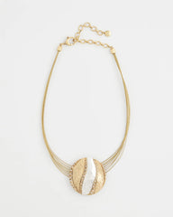 Chico's Mixed-Metal Safari Pendant Necklace MIXED METALS