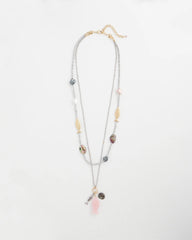 Chico's Chico's Originals White Jade Ocean Necklace SILVER