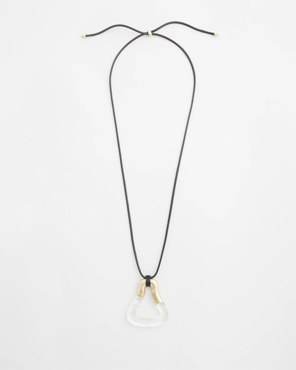 Chico's Adjustable Lucite Pendant Necklace LUCITE