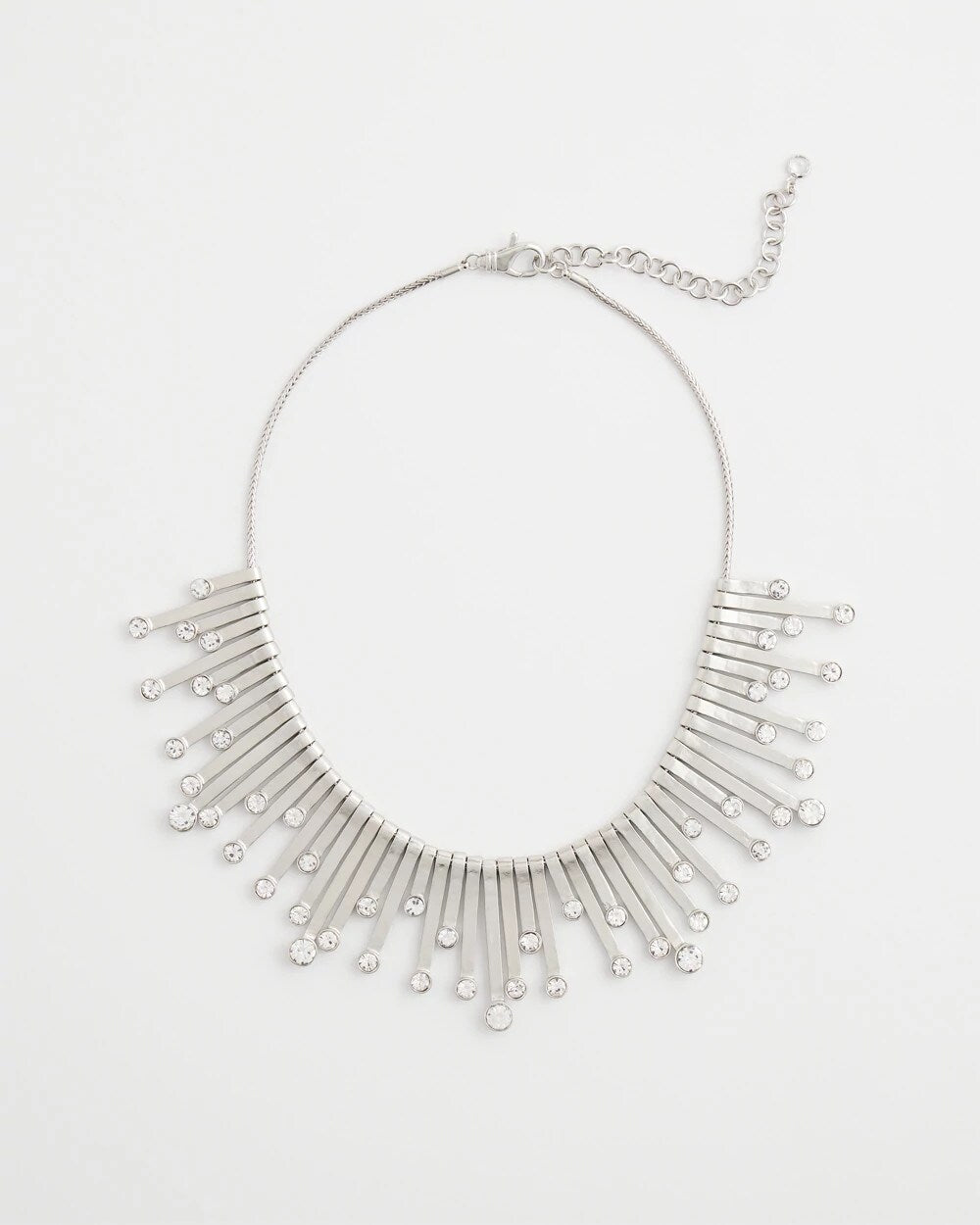 Chico's Chico’s Originals Silver Slice & Gem Bib SILVER