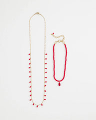 Chico's Convertible Red Necklace RED