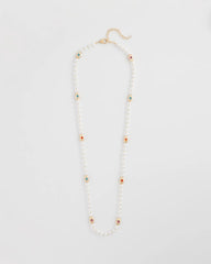 Chico's Goldtone Faux Pearl Single-Strand Necklace PEARL