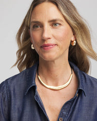 Chico's Mixed-Metal Collar Necklace MIXED METALS