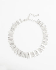 Chico's Silver Wave Collar Necklace SILVER