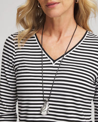 Chico's Silvertone Adjustable Pendant Necklace MIXED METALS
