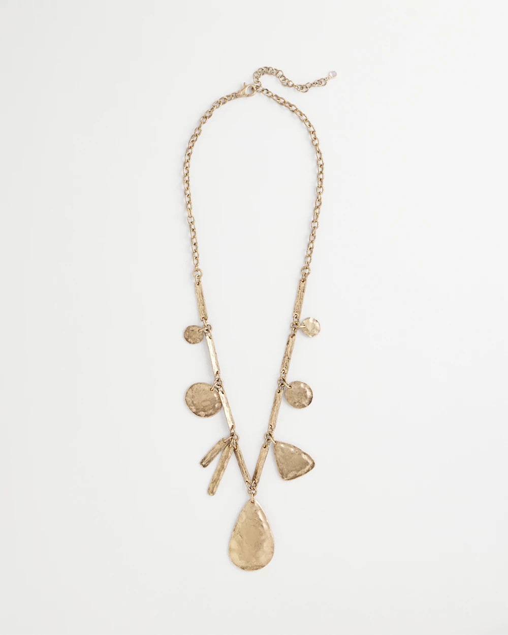 Chico's Ash Gold Collection Charm Necklace GOLD