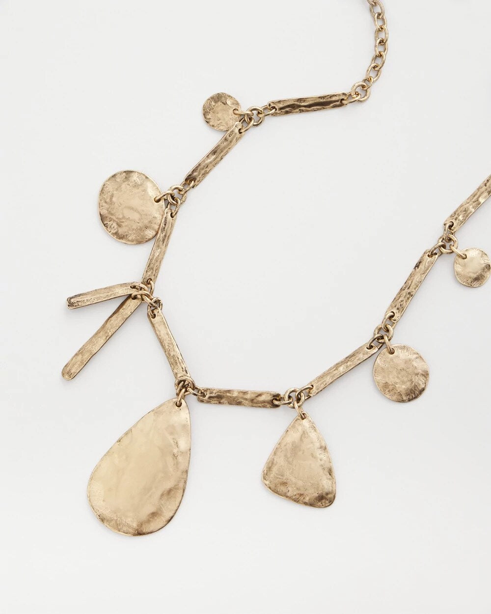Chico's Ash Gold Collection Charm Necklace GOLD