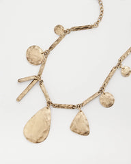Chico's Ash Gold Collection Charm Necklace GOLD