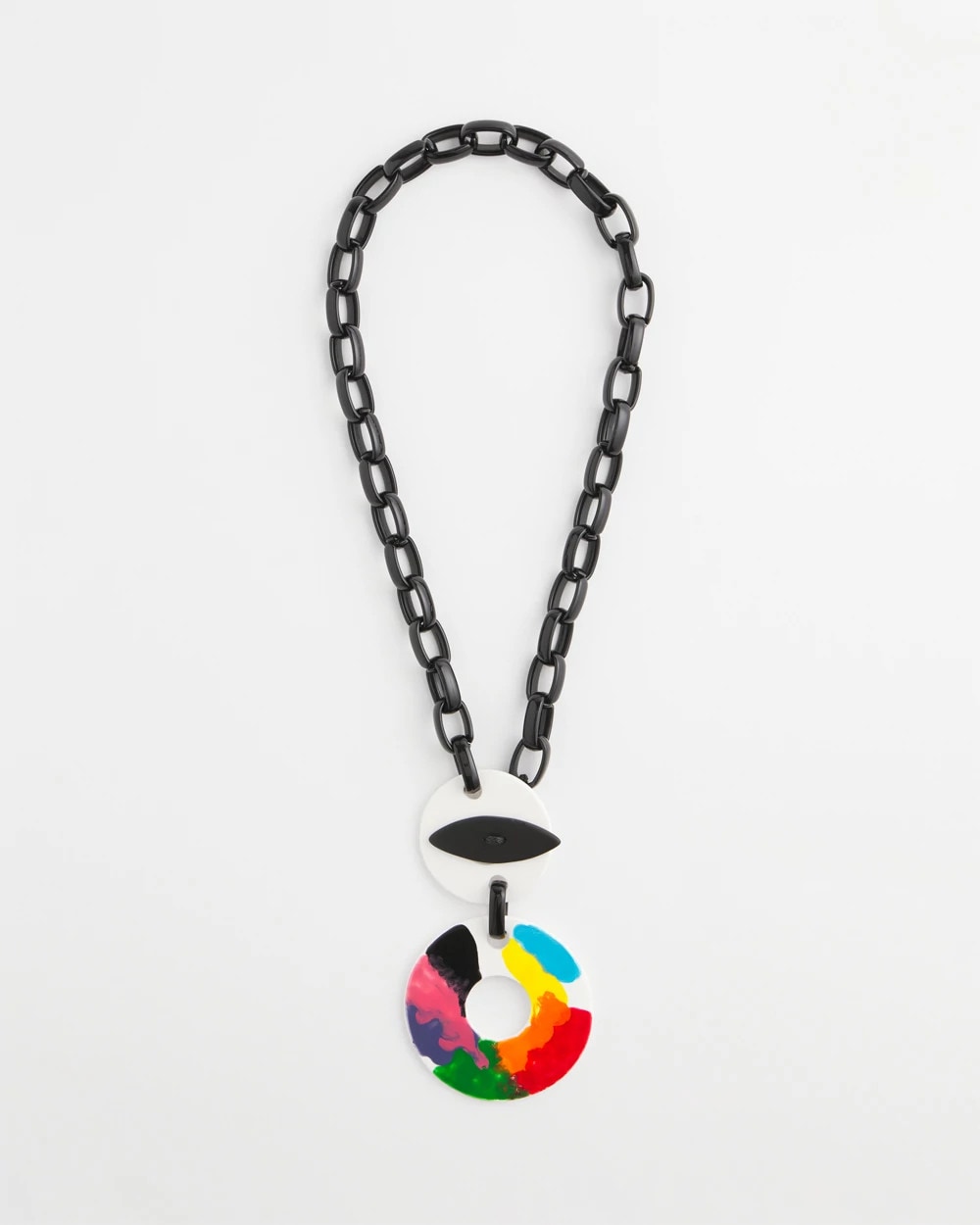 Chico's SYLCA® x Chico's Multi-Color Chain Toggle Necklace MULTI