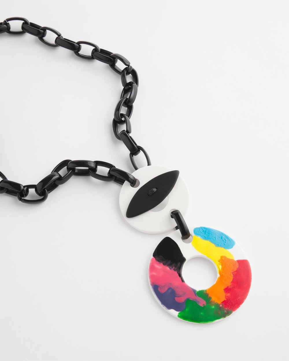 Chico's SYLCA® x Chico's Multi-Color Chain Toggle Necklace MULTI