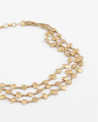 Chico's Goldtone Nugget Collar Necklace GOLD