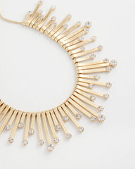 Chico's Chico’s Originals Gold Slice & Gem Bib GOLD