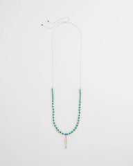 Chico's Turquoise Bead Necklace BLUE